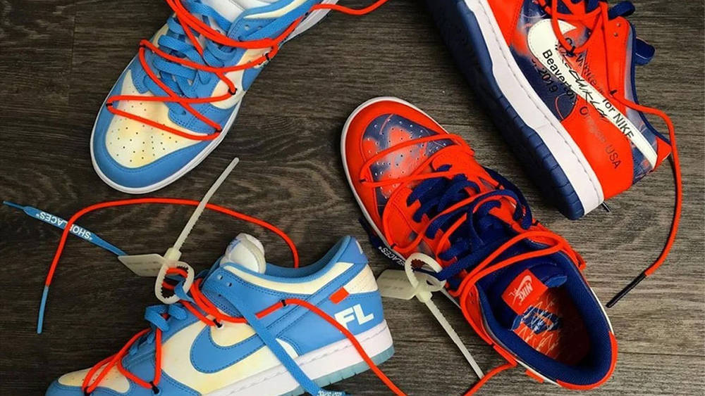 Image via skygellatly The Off-White x Futura x Nike SB Dunk Low Release Date Virgil Abloh