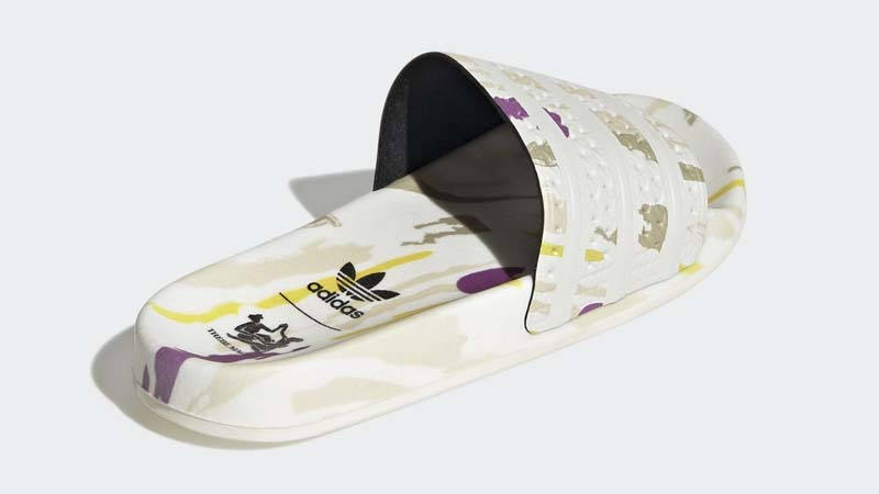 Thebe Magugu x adidas Adilette Slides White Back
