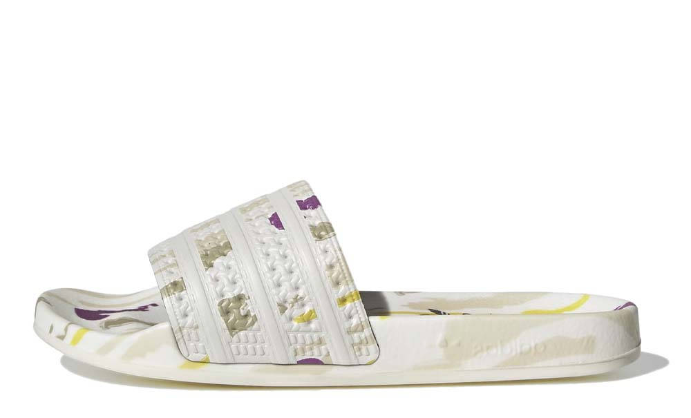 Thebe Magugu x adidas Adilette Slides White