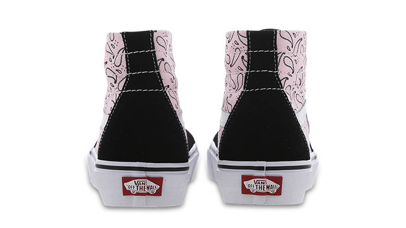 Vans Sk8-Hi Paisley Black Pink Back