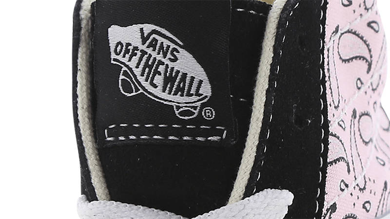 Vans Sk8-Hi Paisley Black Pink Detail