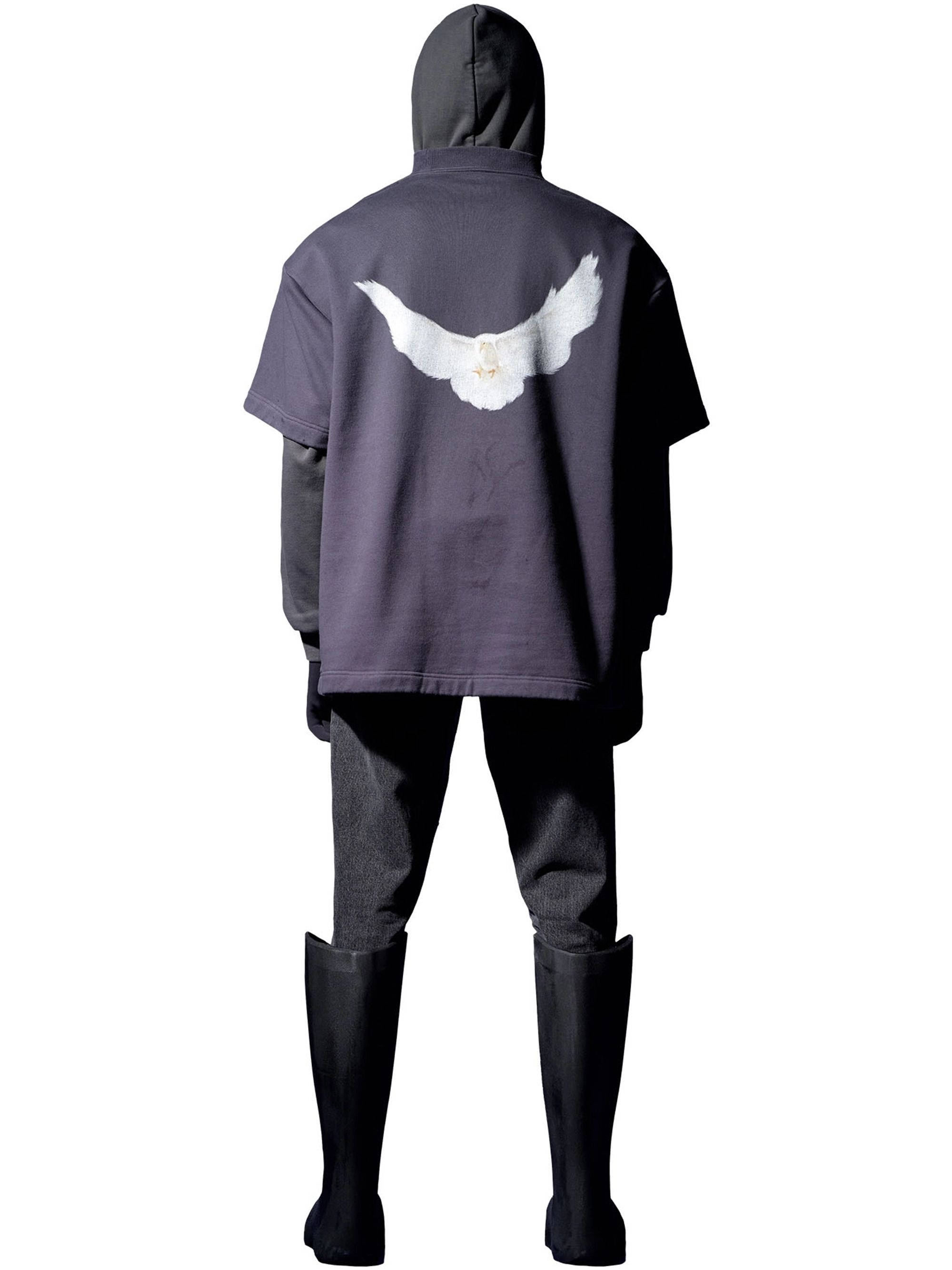 Yeezy Gap Engineered By Balenciaga Printed T-Shirt Grey Full 2