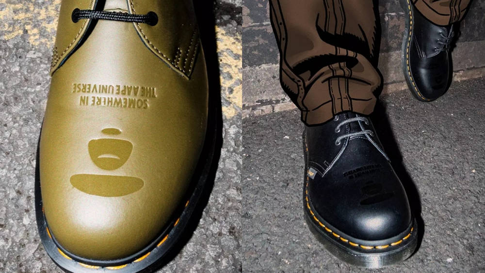 Image via Dr. Martens AAPE x Dr Martens