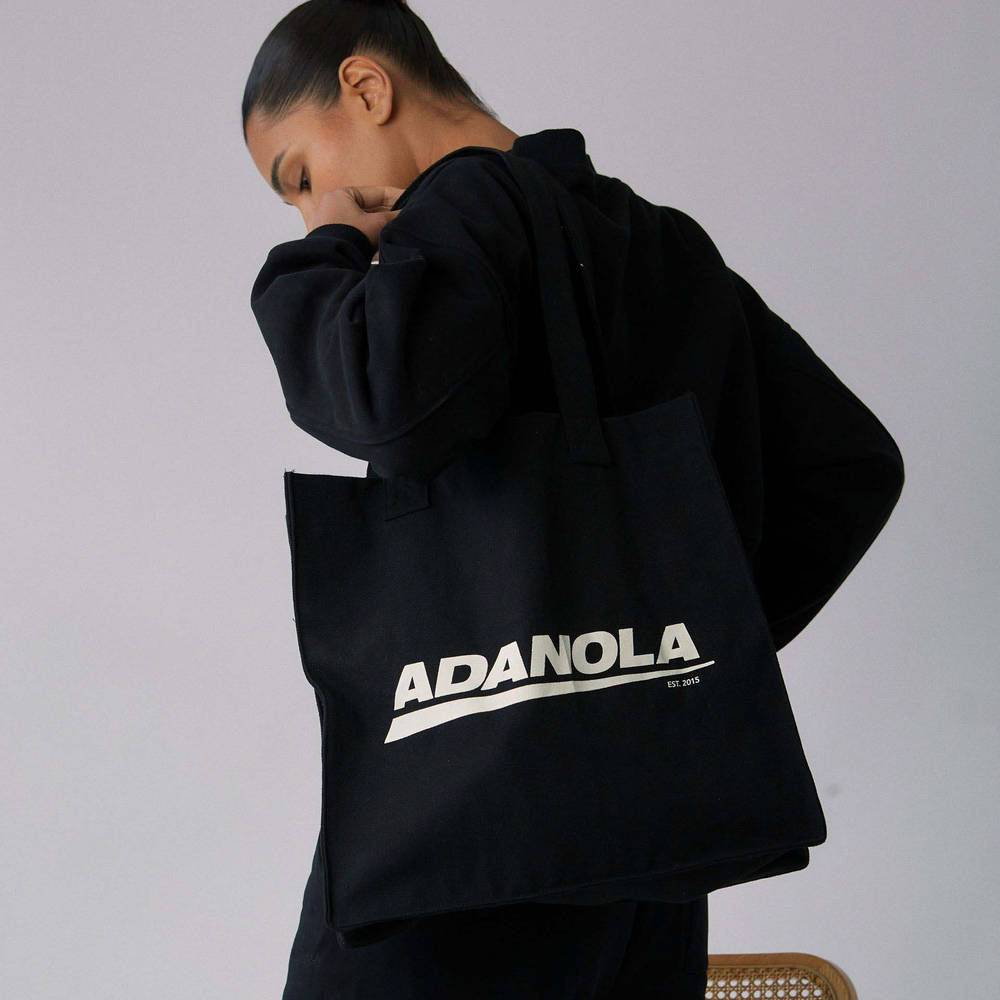 Adanola Est. 2015 Boxy Tote Bag Black The Sole Supplier