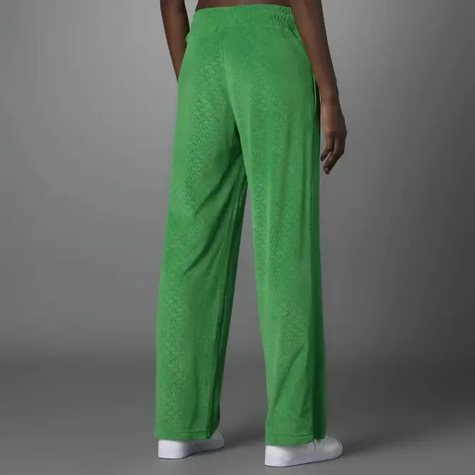 adidas Originals 'adicolor 70s' velour track pant in green