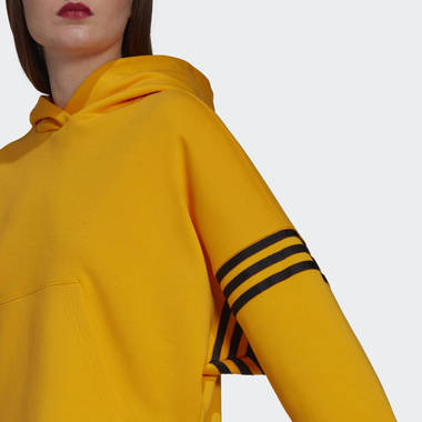 adidas adicolor neuclassics hoodie collegiate gold hoodie closeup 1 w380 h380