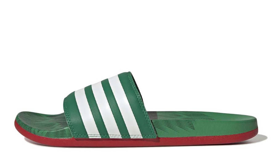 adidas Adilette Comfort Slides Vivid Green | Where To Buy | GX7221 ...