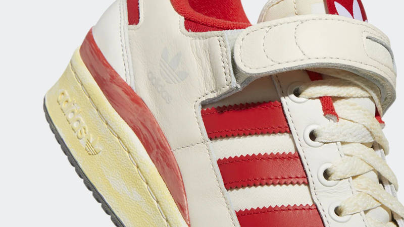 adidas Forum 84 Low AEC White Red Closeup