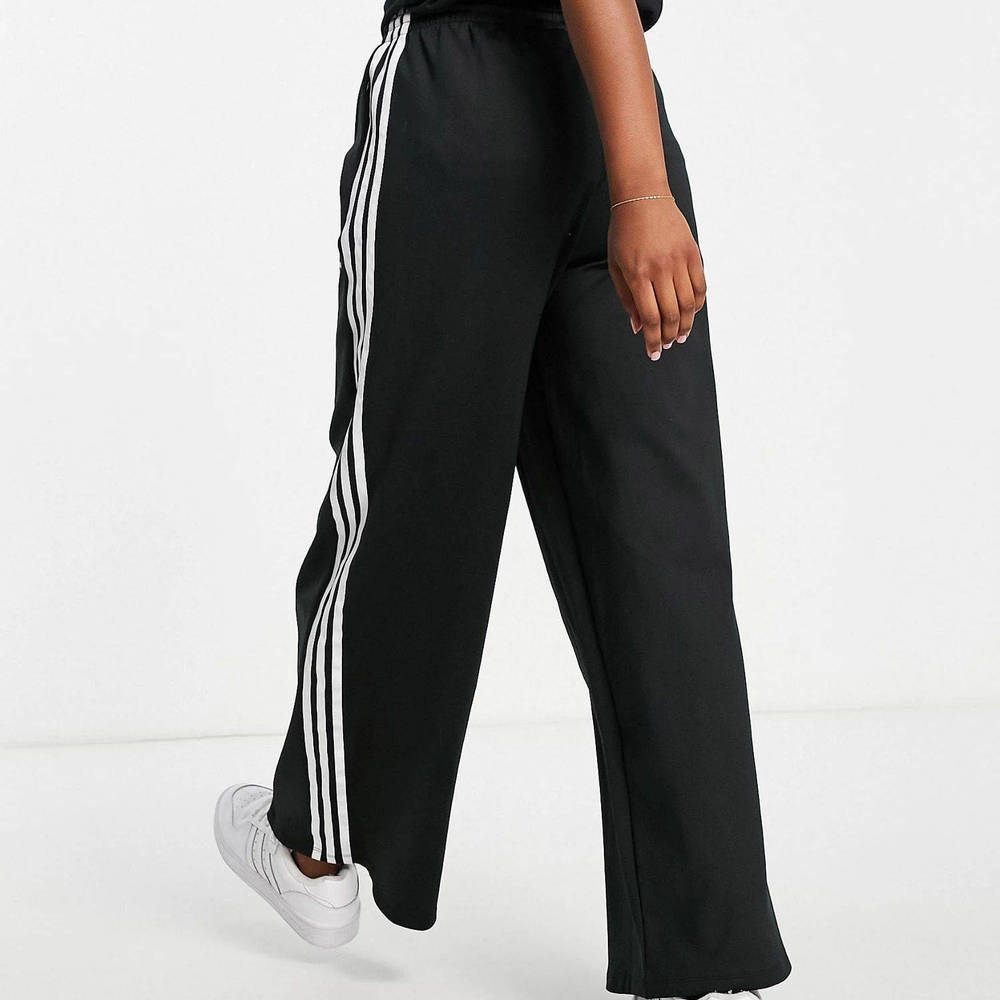 adidas Adicolour Three Stripe Logo Relaxed Fit Track Pants - Black ...