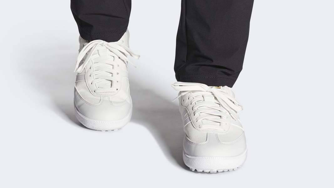 adidas Samba Golf Crystal White On Foot