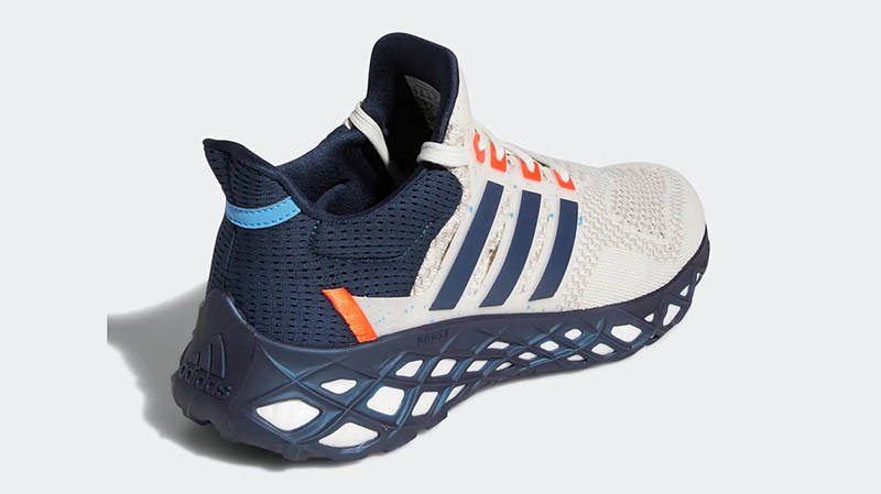 adidas Ultraboost Web DNA White Navy Orange GX2135 Back