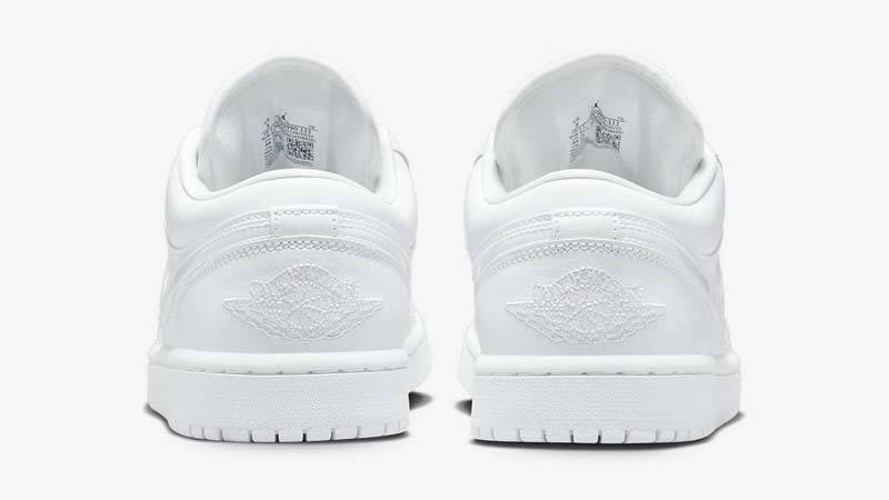 Air Jordan 1 Low Triple White 2022 Back