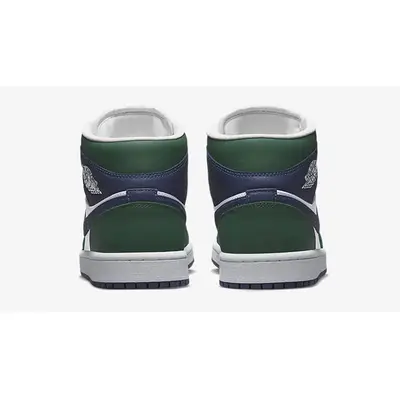 Air Jordan 1 Mid White Navy Green DZ5326-300 Back