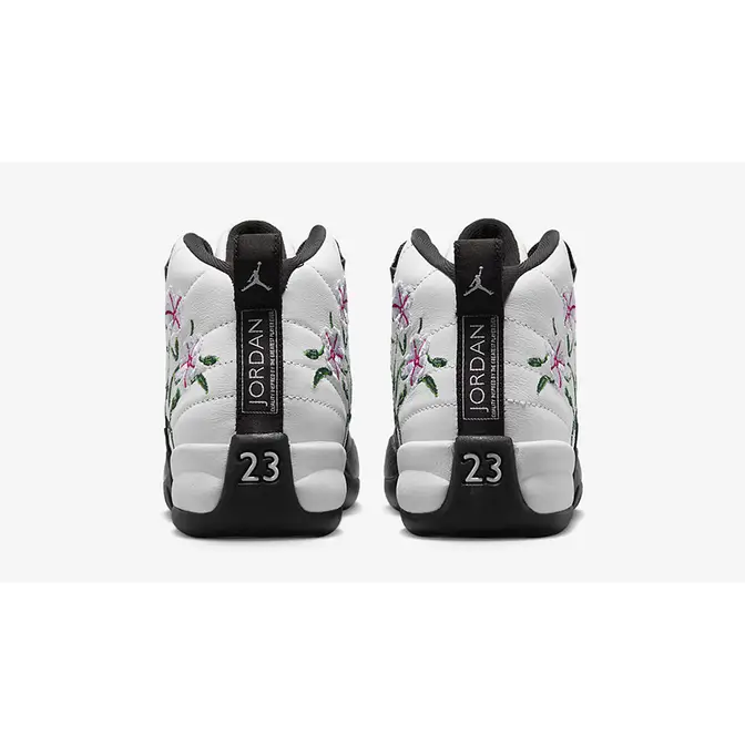 Air Jordan 12 GS Floral White Black | Where To Buy | DR6956-100