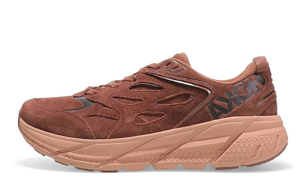 atmos x HOKA ONE ONE Clifton L Suede Cappuccino
