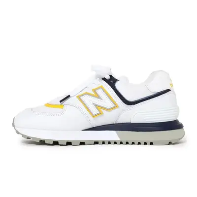 zapatillas de running New Balance asfalto pronador media maratón amarillas White Multi