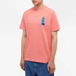 By Grey & Pink Stretton Moto Jacket Tee Faded Coral Front