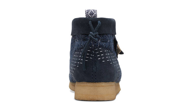 Clarks Wallabee Boot Sashiko Navy 26169152 Back