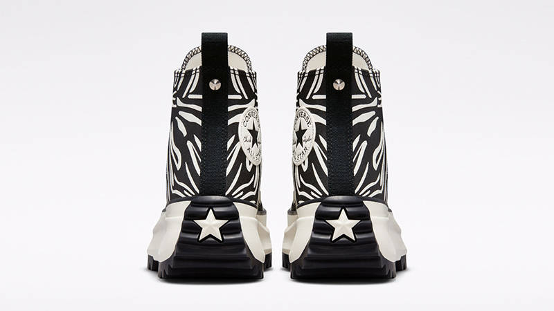 Converse Run Star Hike Platform Animalier High Zebra Black White A03729C Back
