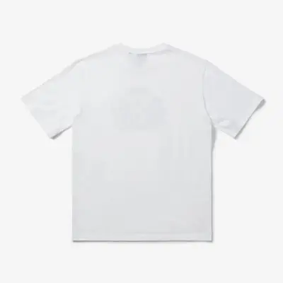 N 21 ruffle-trimmed sheer shirt Short-Sleeve T-Shirt White Backside