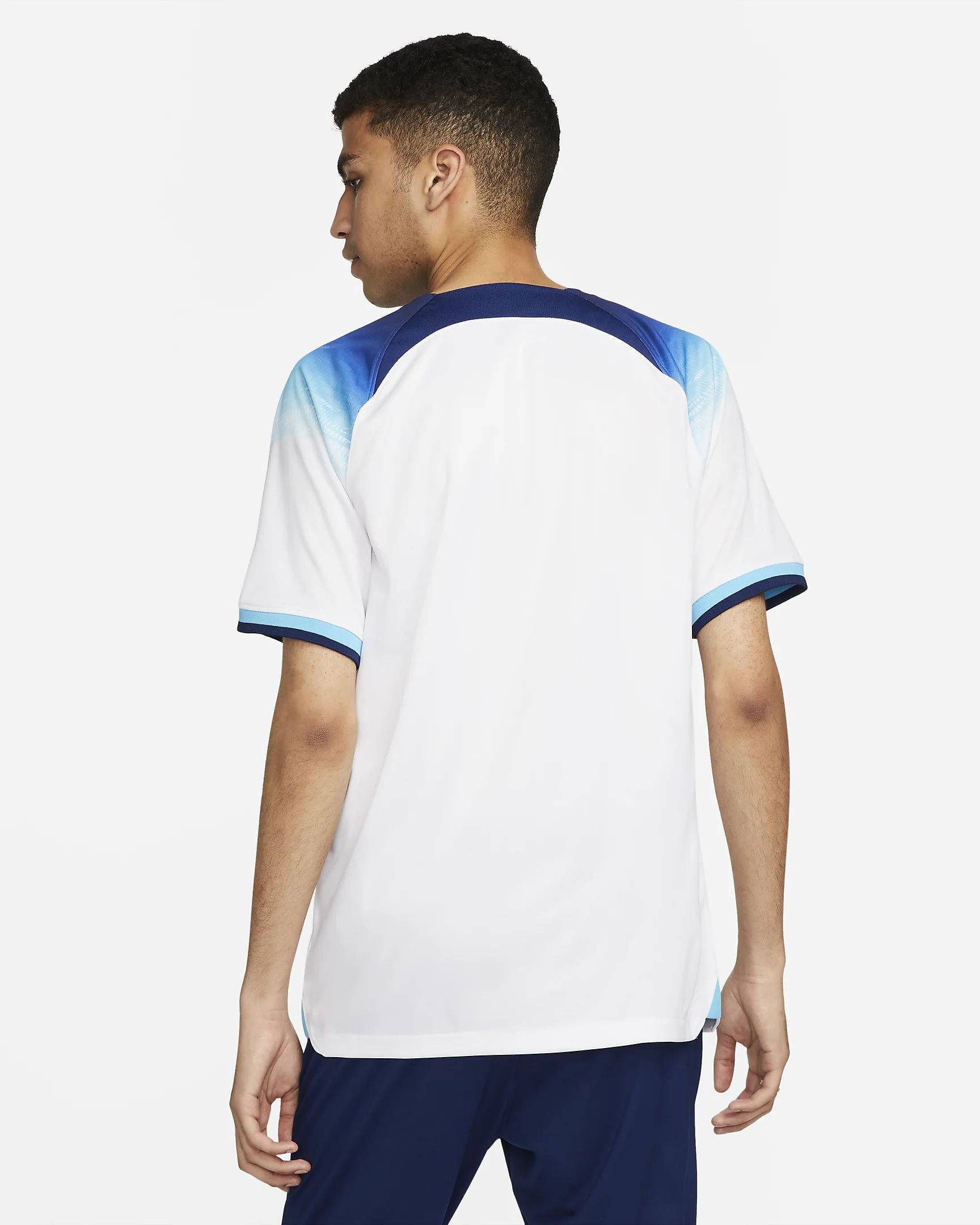 England 2022-23 Stadium Home Dri-FIT Football Shirt White Backside