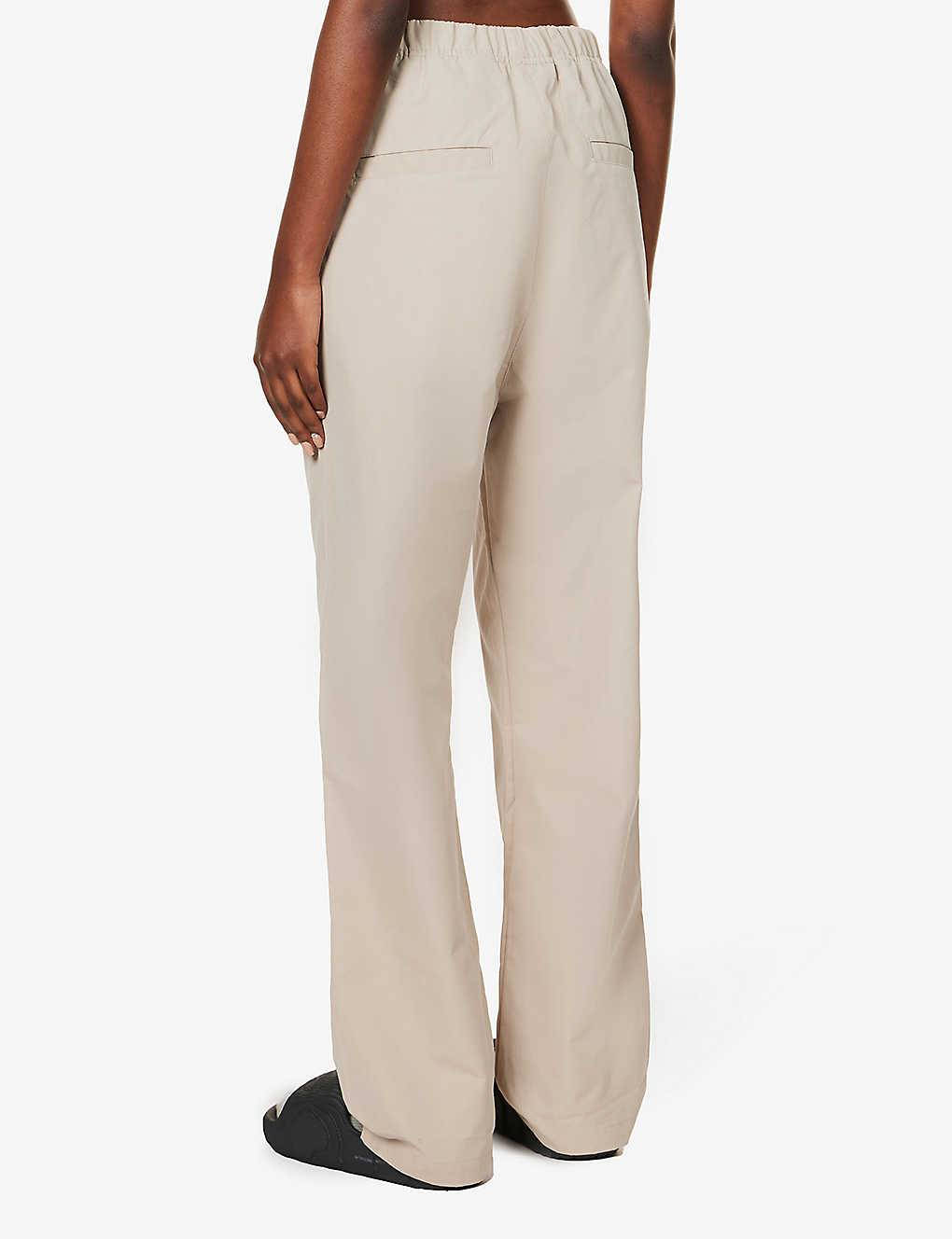 Fog X Essentials Drawstring Waist Branded Tab Cotton Blend Smoke Backside