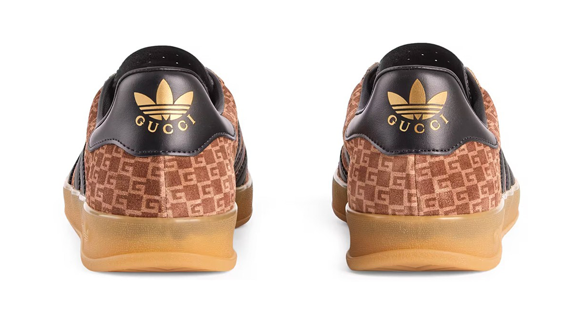 Gucci x adidas Gazelle Motif Brown Suede
