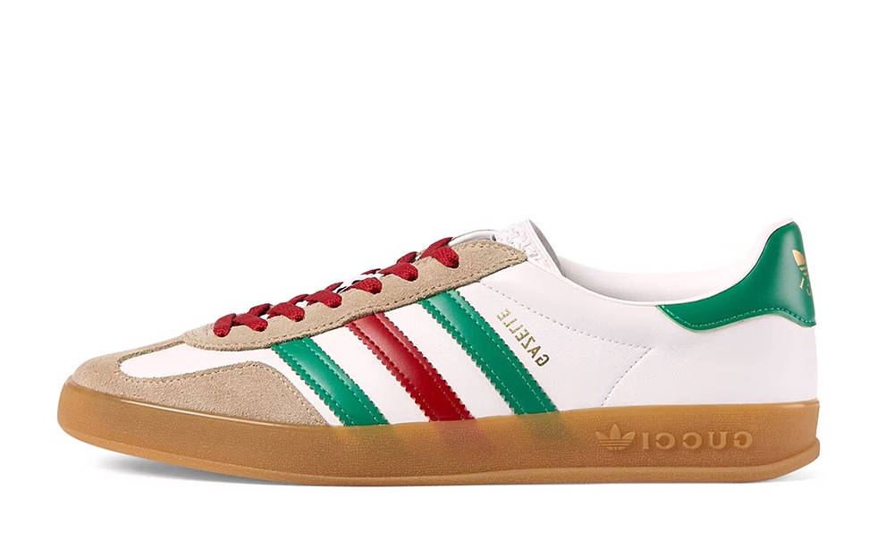 Gucci x adidas Gazelle White Oatmeal