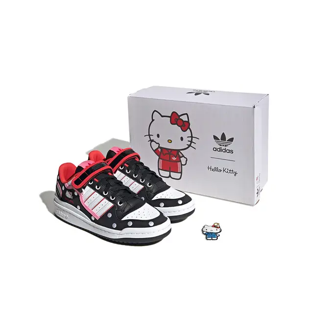 Hello Kitty x adidas Forum Low Black White GW7167 Side