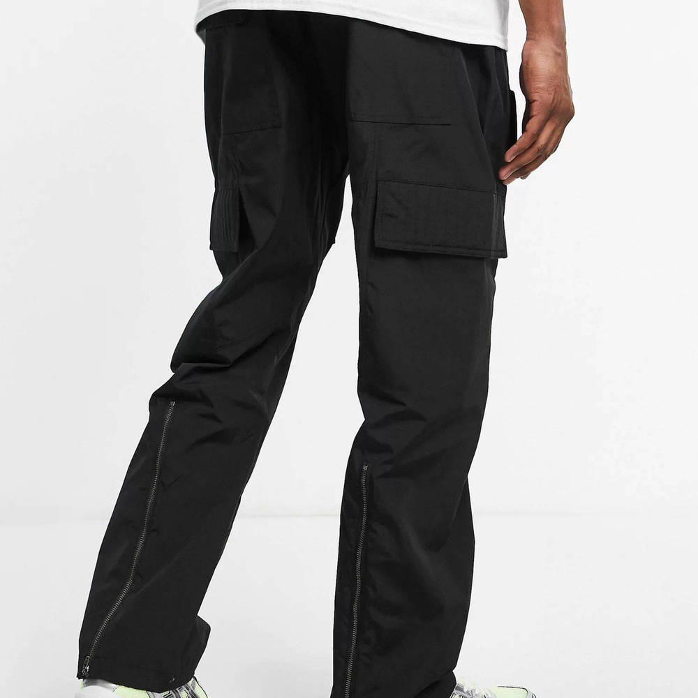 Jaded London Straight Leg Cargo Trousers - Stone | The Sole Supplier