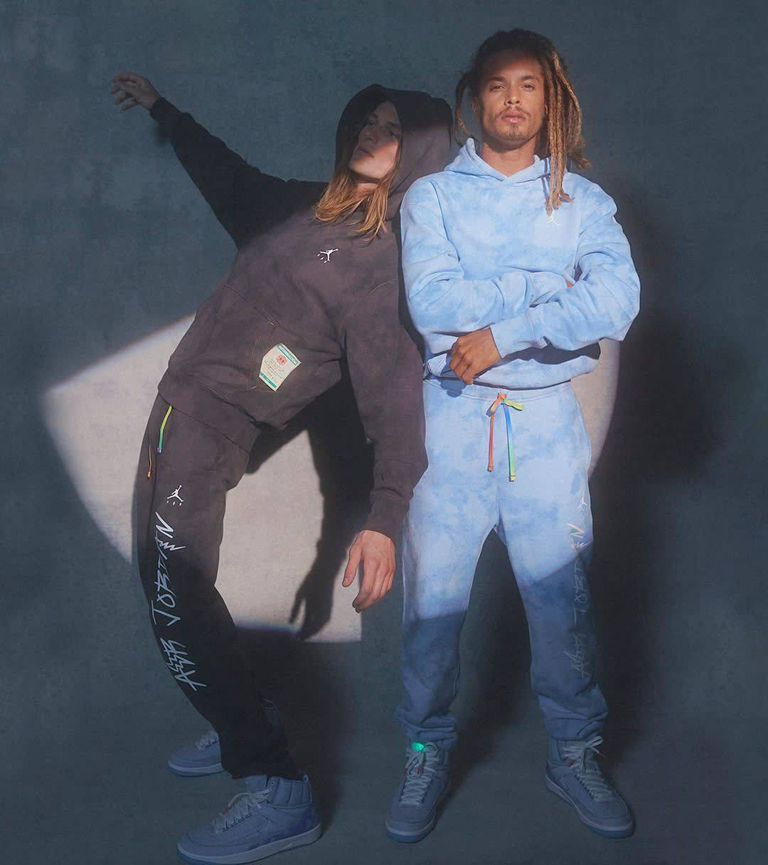 Jordan X J Balvin Hoodie UV Reactive Graphic Sky Blue Feature