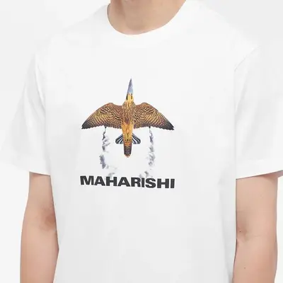 Maharishi Maharishi Flight Tee White Front Closeup