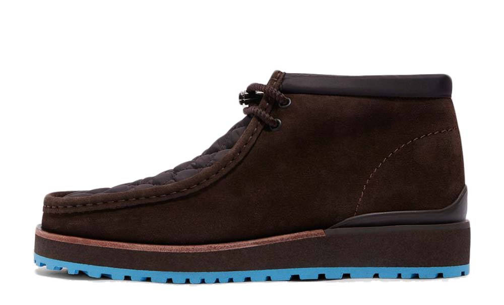 Moncler x Clarks Originals Wallabee Boots Dark Brown | Where