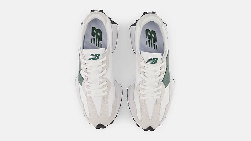 New Balance 327 White Nightwatch Green WS327DC Top