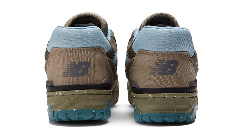 New Balance 550 Brown Canvas Back