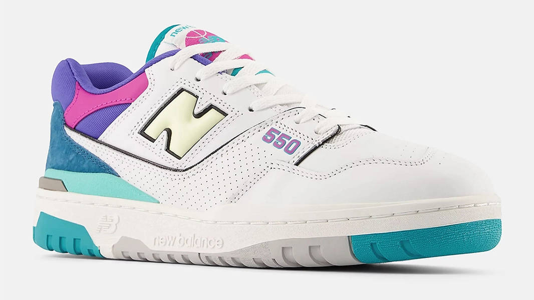 New Balance 550 Teal Purple Pink