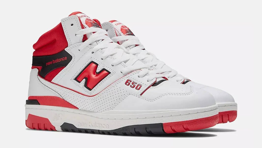 New Balance 650R White Red BB650RWR Side