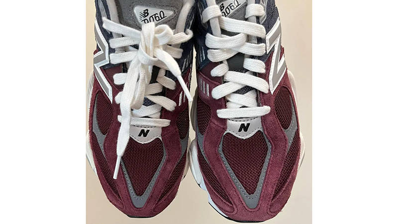 New Balance 9060 Burgundy Navy Detail