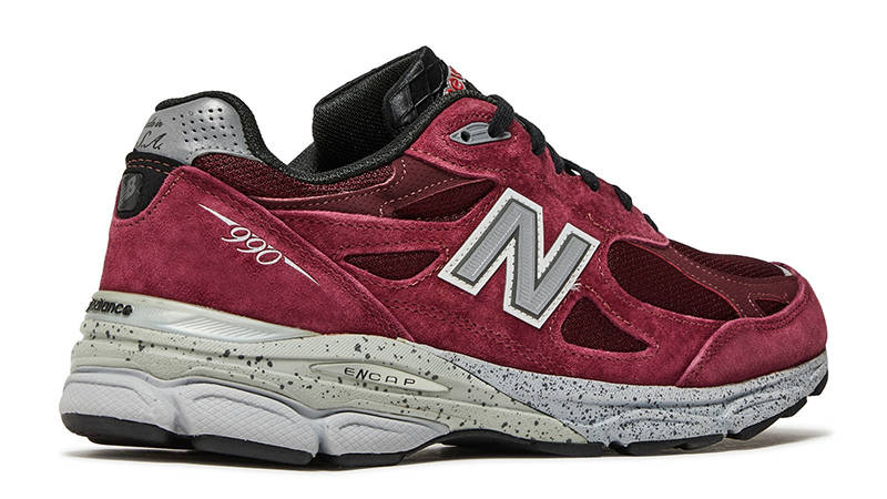 New Balance 990v3 Made In USA Burgundy M990BU3 Back