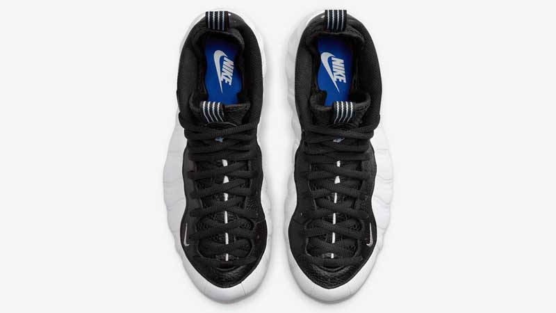 foamposite white black