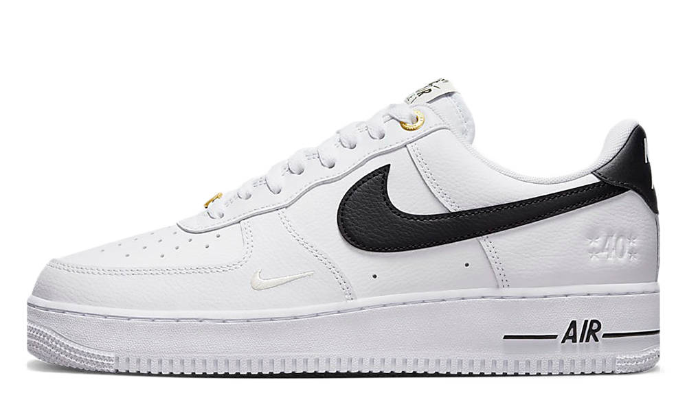 white with black tick air force 1
