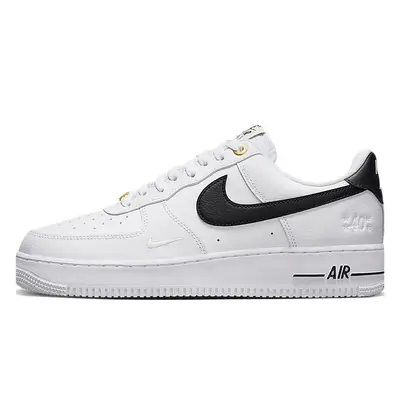 Air force 1 womens white and black best sale