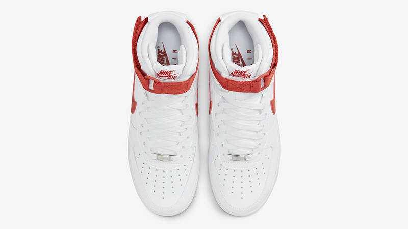 Nike Air Force 1 High White Cinnabar DD9624-102 Top