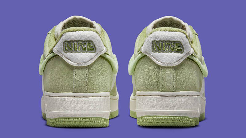 Nike Air Force 1 Low Fleece White Green Back