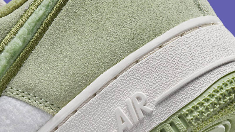 Nike Air Force 1 Low Fleece White Green