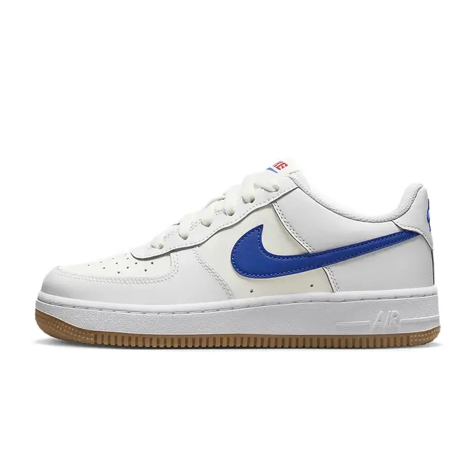 Nike Air Force 1 Low LV8 White Game Royal (GS)