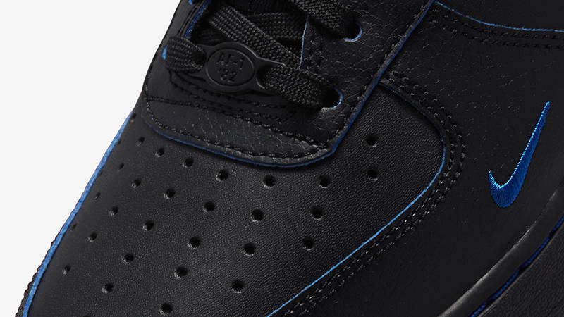 Nike Air Force 1 Low Worldwide Black Royal FB1840-001 Detail