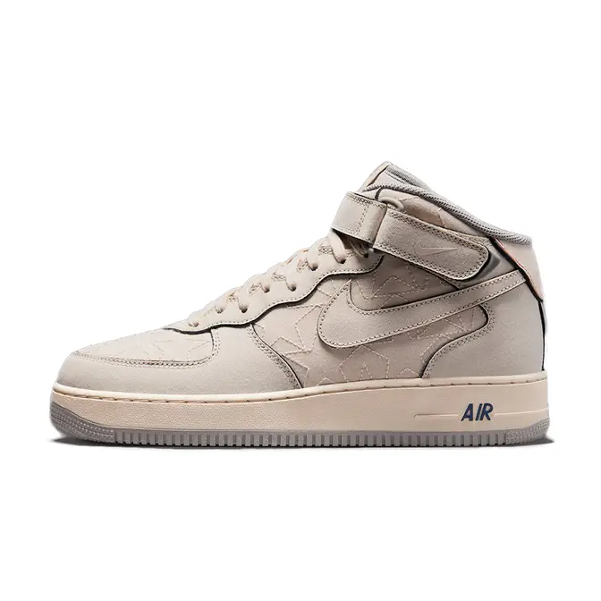 Nike Air Force 1 Mid Tear-Away Canvas Beige Navy | Where To Buy | The ...