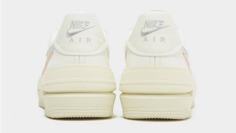 Nike Air Force 1 PLT.AF.ORM Sail Silver Orange Back