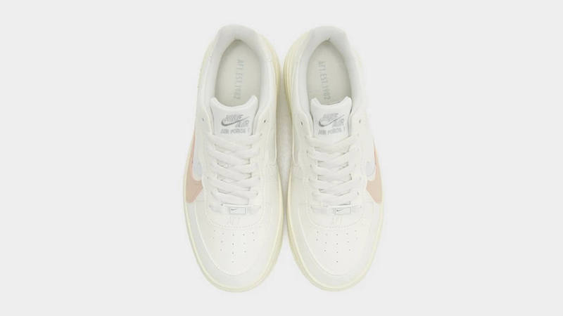 Nike Air Force 1 PLT.AF.ORM Sail Silver Orange Top